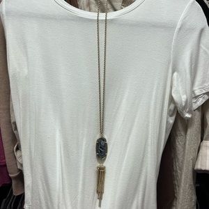 Kendra Scott Rayne necklace - abalone shell/ gold